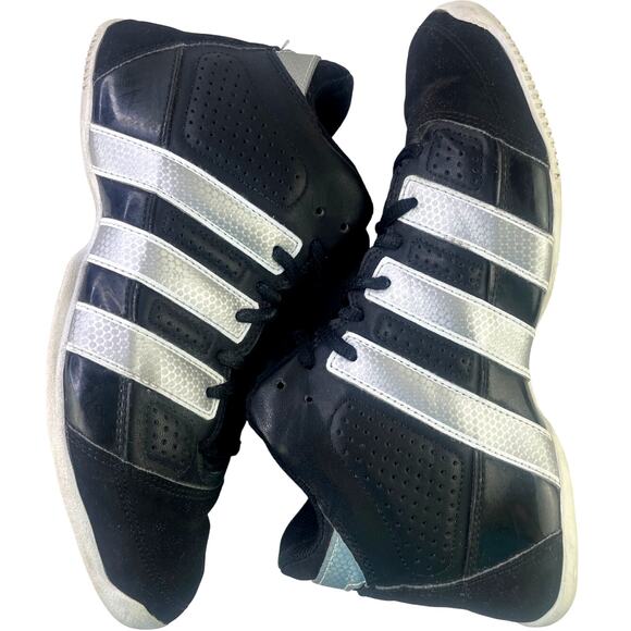 Adidas Mens Commander Lite TD Basketball Athletic Sneaker Shoe Size 6 Blk Silver - Picture 12 of 15